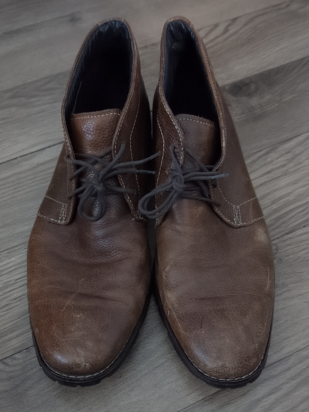 Cole Haan Brown Leather Chukka Boots